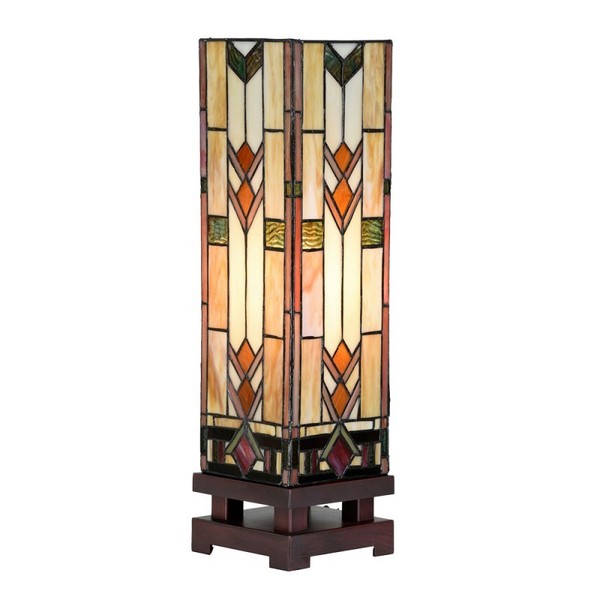 5LL-6353 Tiffany-Lampe-Stehlampe-Stehlampe-Schreibtischlampe Clayre & Eef / Lumi-image