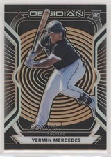 2021 Panini Chronicles Obsidian Electric Etch Orange 25/28 Yermin Mercedes uk2