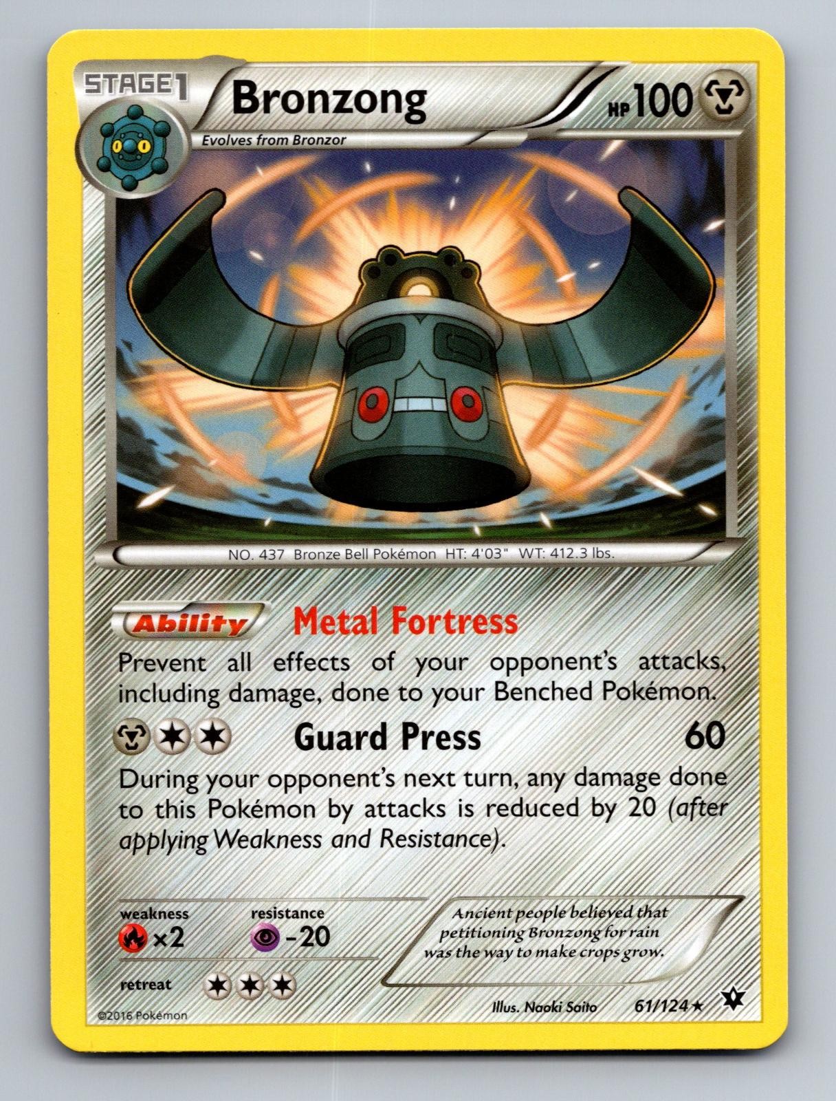 Bronzong 61/124 Rare Fates Collide Pokemon