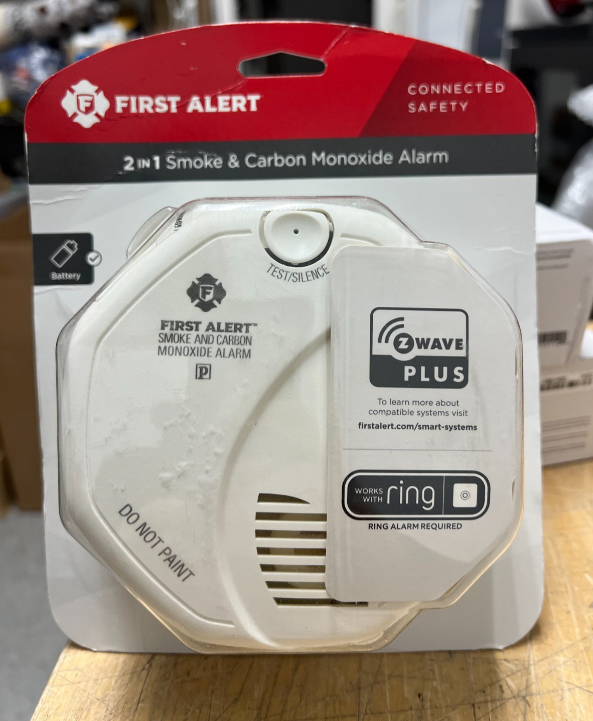 FirstAlert Z-Wave Plus Smoke/CO2 Detector, 2nd Generation (ZCOMBO-G)