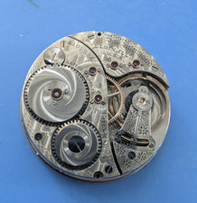 VINTAGE 18 SIZE 19 JEWEL ELGIN B.W RAYMOND GRADE 240 POCKET WATCH MOVEMENT PARTS