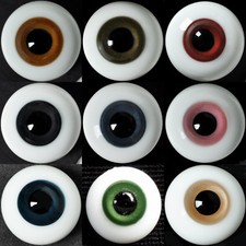 Venta al por mayor 30 pares de ojos de vidrio BJD redondos de 8 mm para muñeca BJD OOAK SD Pullip