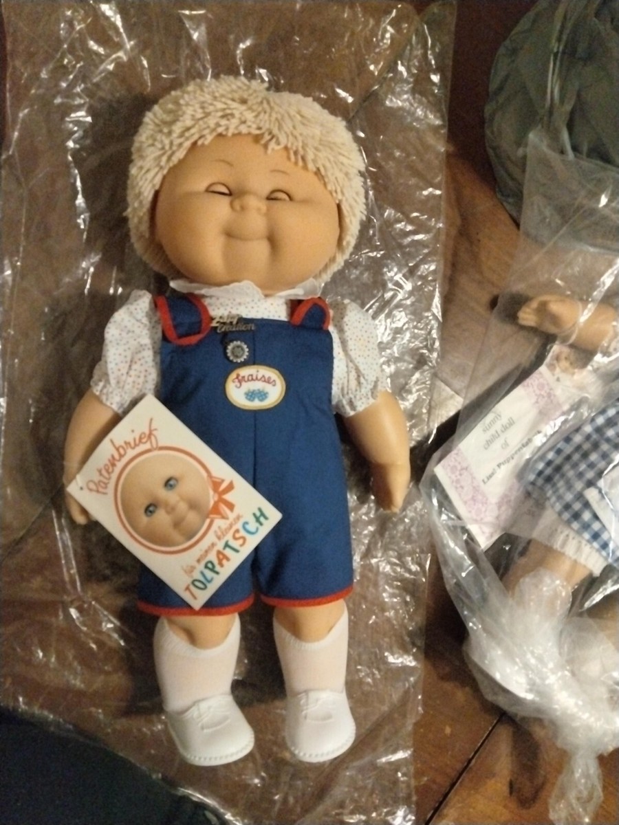 Rare Vintage Zapf Creation Tolpatsch Doll string Hair 18