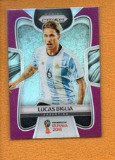 Lucas Biglia 2018 Panini Prizm World Cup Prizms Purple #7 /99 Argentina