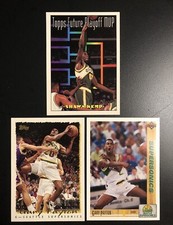 Shawn Kemp 1993-1994 Topps Future Playoff MVP Insert #202 + 2 Gary Payton Cards