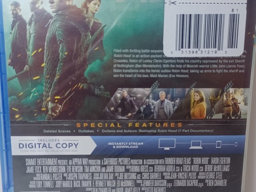 ROBIN HOOD - Starring Jamie Fox & Taron Egerton BLU RAY New Sealed Promo - Picture 3 of 6