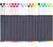 36 Fineliner Pens Color Set Drawing Painting Sketch Markers Fine Line Point Tip