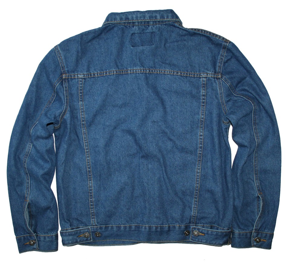Men's Western Blue Jean Jacket 100% Cotton Chaqueta Vaquera Azul Con Algodon - Foto 13