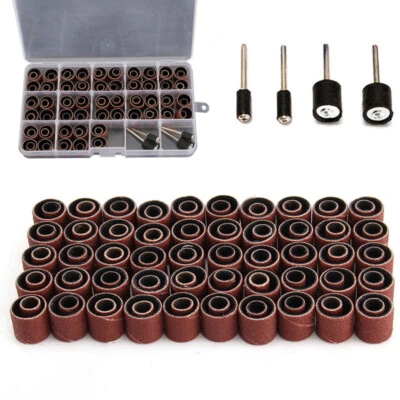 104Pc Drum Sanding Polish Kit For Nail Drill Bits Dremel Accessories Rotary Tool