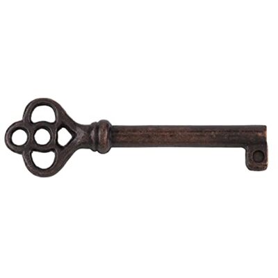 UNIQANTIQ HARDWARE SUPPLY Antique Copper Plated Hollow Barrel Skeleton Key fo...