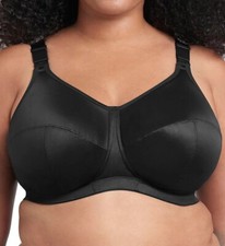 GODDESS GD6113 Celeste Soft Cup Bra Wirefree 36N Black Unlined  