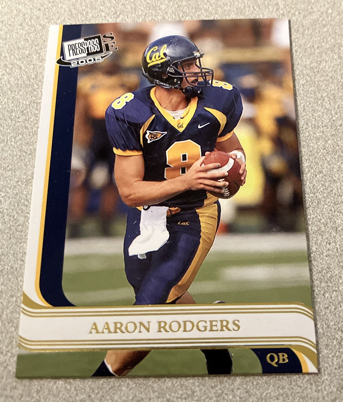 2005 Press Pass SE Checklist Gold #G40 Aaron Rodgers Cal Golden Bears