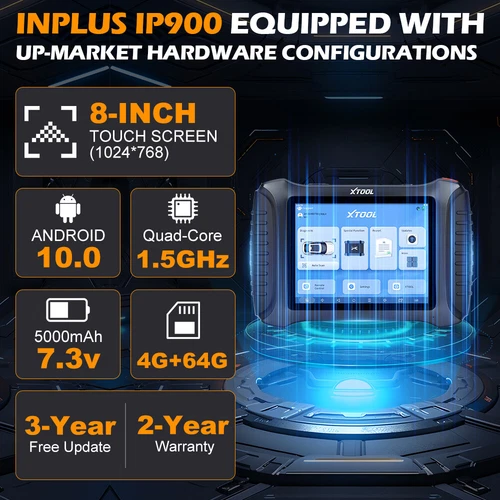 XTOOL IP900 OBD2 Scanner Car Diagnostic Tool 4000+Bidirectional FCA E.CU Coding - Bild 12 von 13