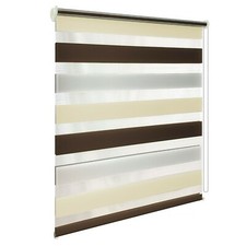 TEKONA Doppelrollo Klemmfix ohne Bohren Duo-Rollo lichtdurchlässig dreifarbig