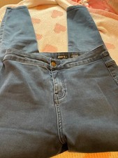 DENIM by TU jeans 12R hight waist skinny elastane blue VGC