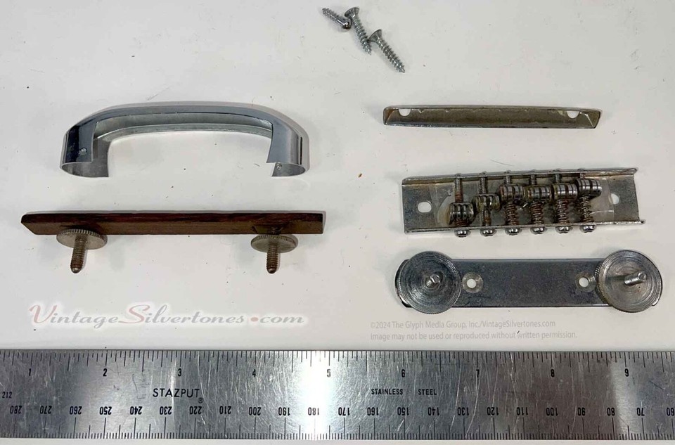 Electric guitar bridge parts misc 1960s? eBay