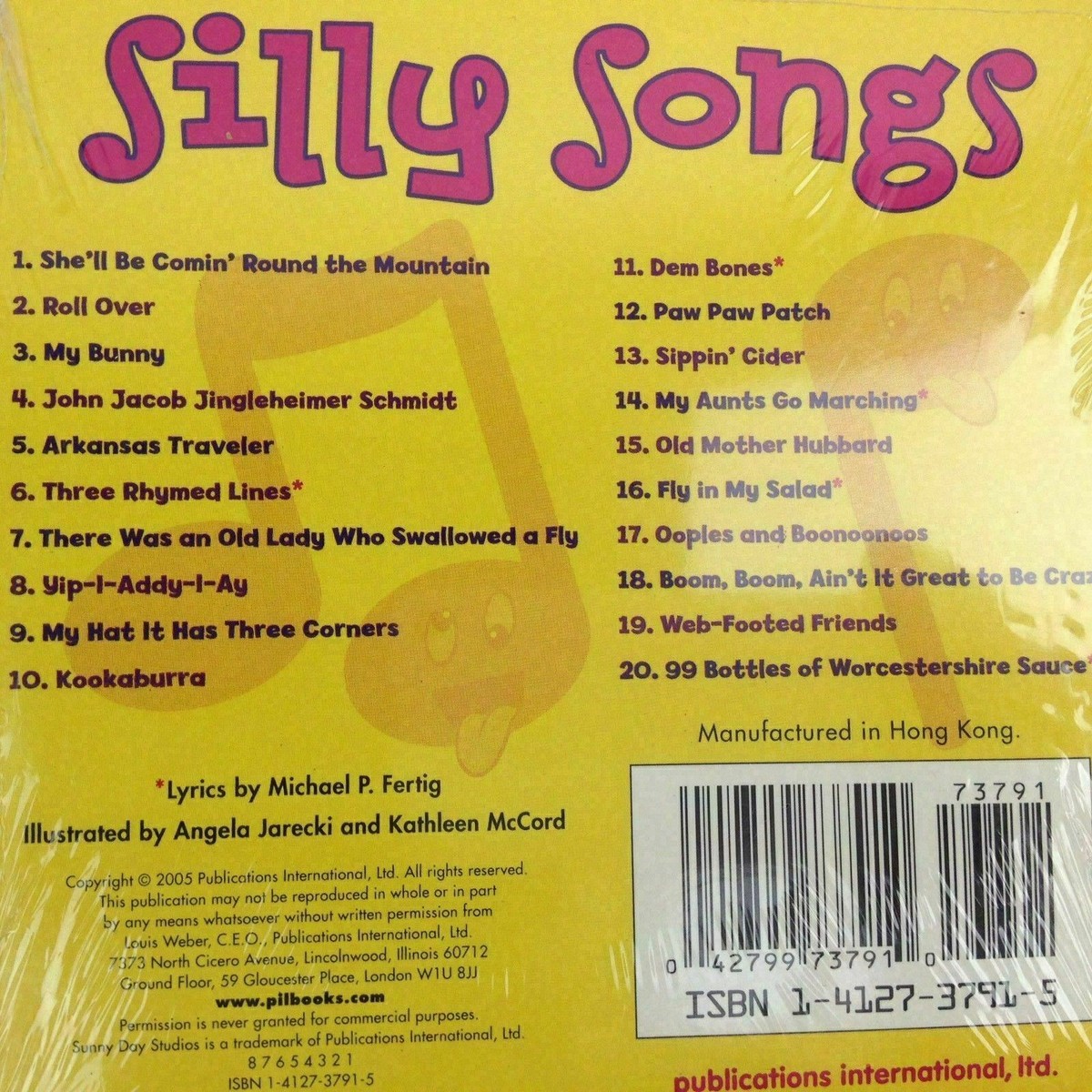 Silly Songs on CD Audio Music for Childrens Kids Toddler Fun Dance