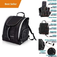 Waterproof Ski Snowboard Boot Bag Travel Gear Backpack Equipment Storage