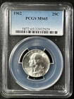 1962  25C Washington Quarter Dollar PCGS MS65  33932929