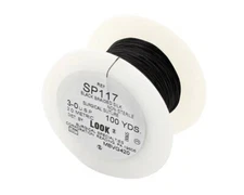Look SP117 3/0 100 Yards of Silk Black Braided Sutures on a Spool