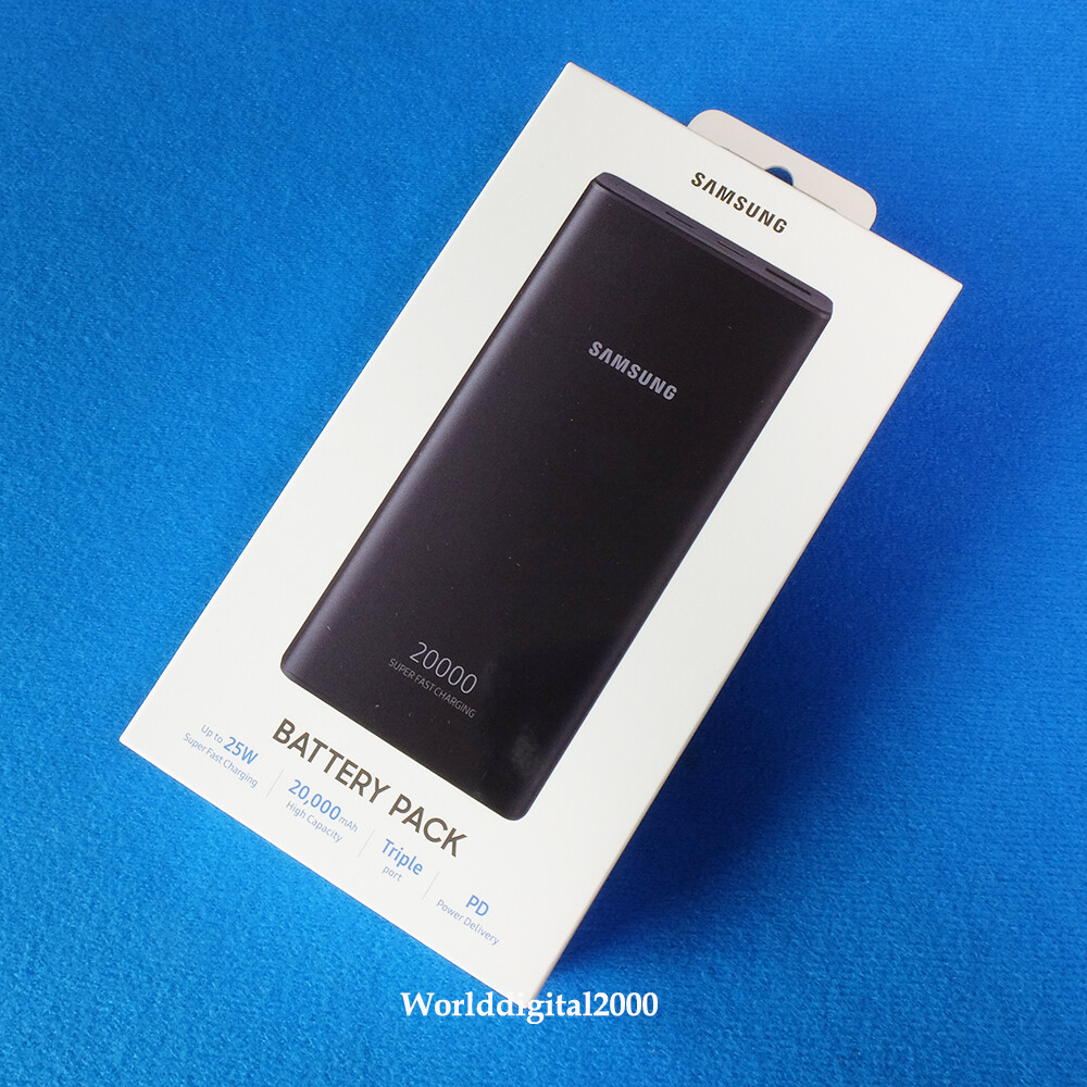 paciente Cava desenterrar Samsung Genuine 20,000mAh Battery Pack PD EB-P5300 -Gray- 25W SuperFast  Charging | eBay