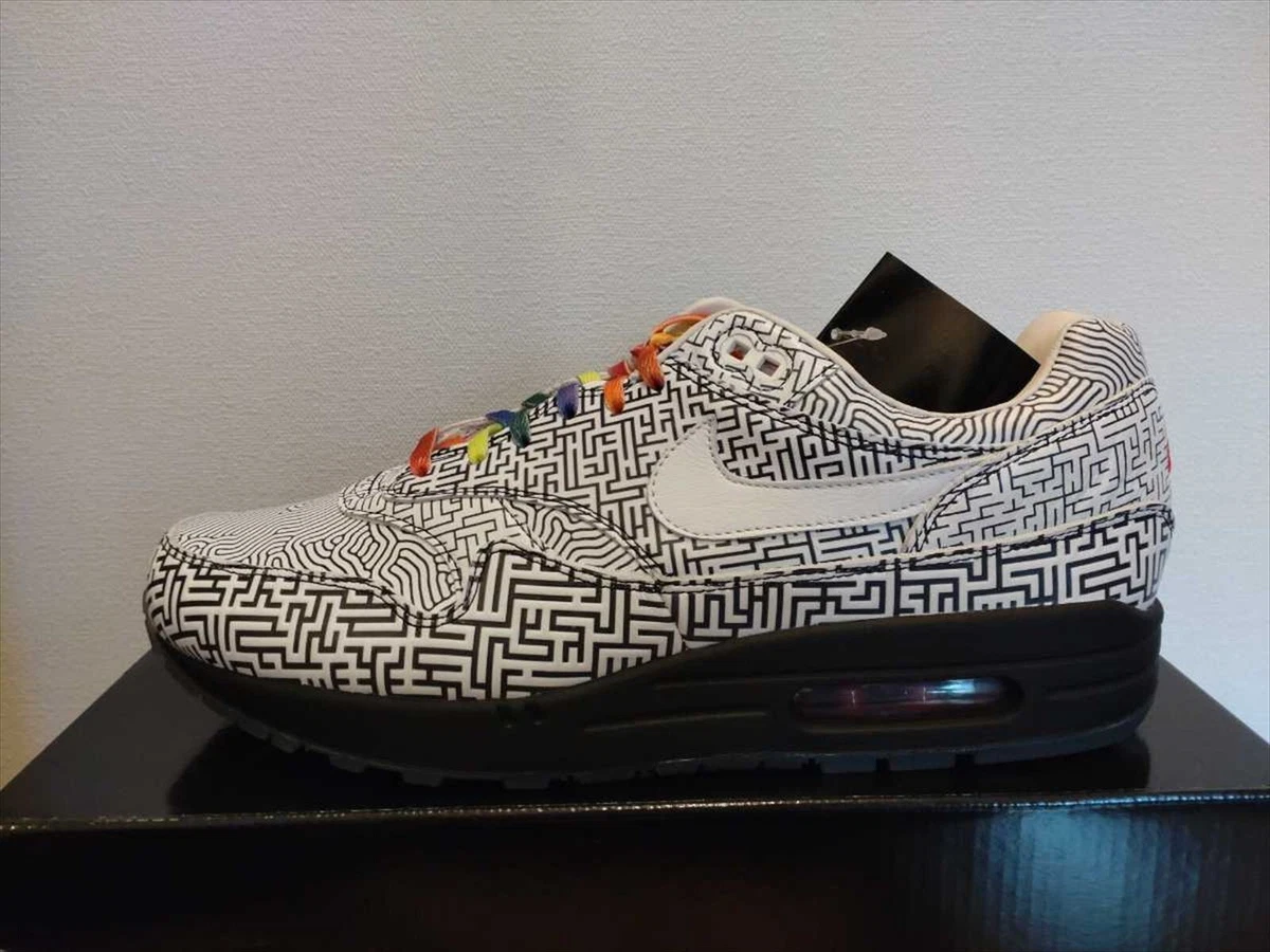 Nike Air Max 1 OA On Air YT Tokyo Maze CI1505-001 US 10.5 Black White Red DEAD