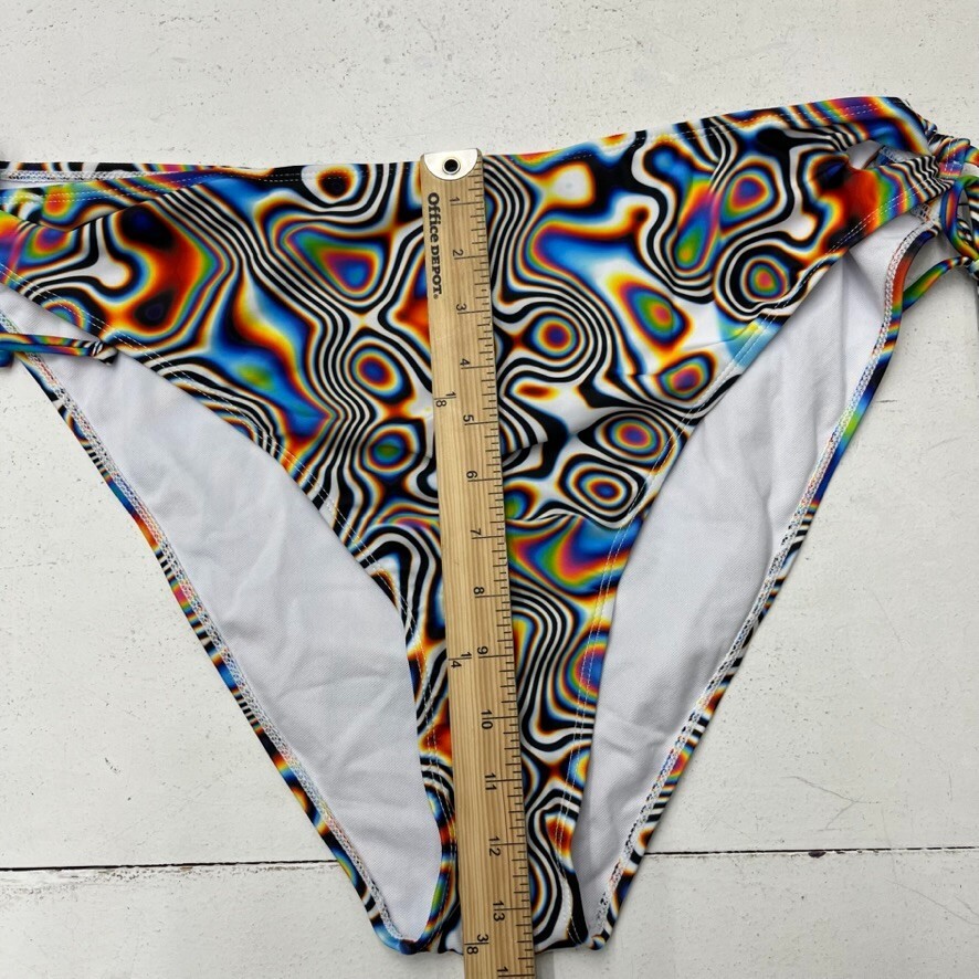 Shein Black Thermal Print Bikini Bottom & Cover Up Women's Size 4XL NEW