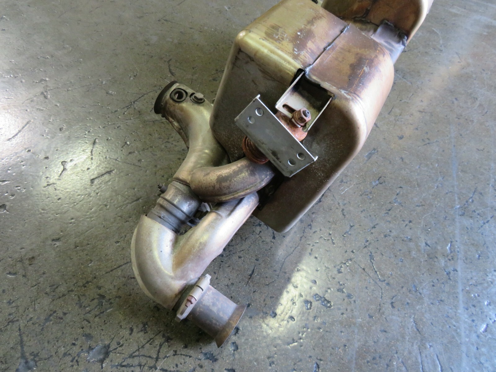 Lamborghini Gallardo, OEM Muffler, Used, Damaged, P/N 400251052A
