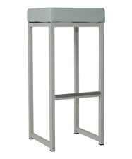 Barhocker Kubic, Barstuhl in weiß, Kunstleder Stahlrohr NEU