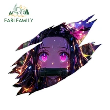EARLFAMILY 5.1" Nezuko Tear Anime Demon Car Decals Personality Vinyl Stickers