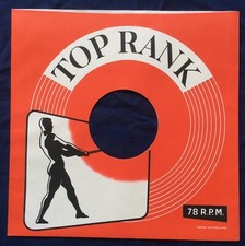 TOP RANK 10"/ 78 R.P.M. REPRODUCTION RECORD COMPANY SLEEVES - pack of 10 
