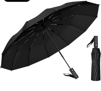 Oziral Automatic Windproof Umbrella - Compact, Strong, 12 Reinforced Ribs, Auto Open/Close, Perfect For Storms, Rain & Sun