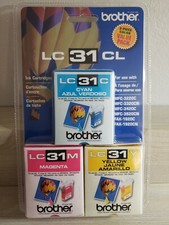 Brother LC 31 CL Ink Cartridges Cyan, Magenta, and Yellow