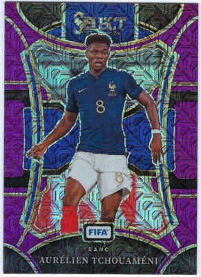 2023 Select FIFA Aurelien Tchouameni Purple Mojo Prizm #181