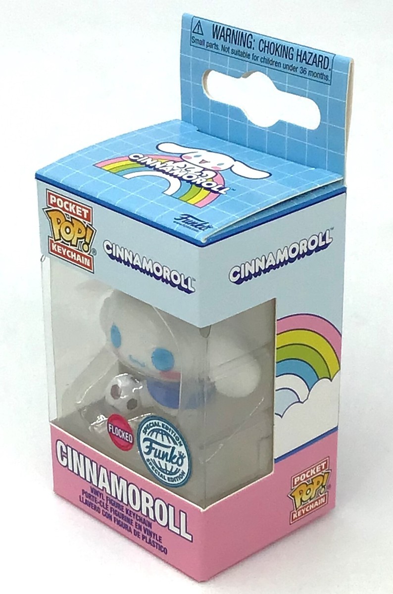 Pocket Pop! Keychain Sanrio Cinnamoroll Flocked with Soccer Ball