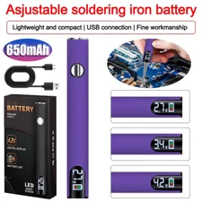 Welding Battery Pen Wireless Electric Soldering Tool USB Rechargeable 650mAh US