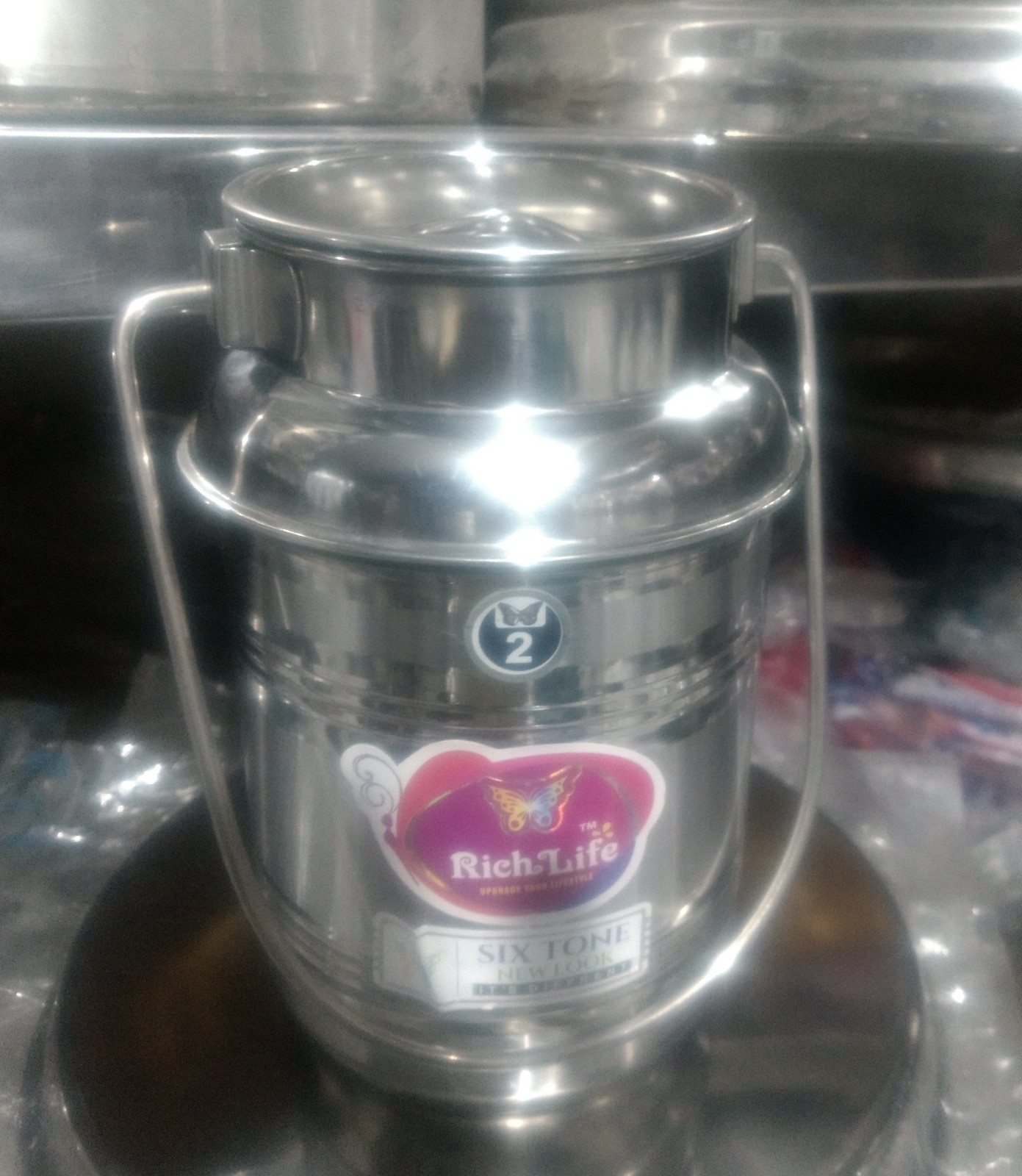 Stainless Steel Milk Can 1.5 Ltrs Milk Container /Milk Can eBay