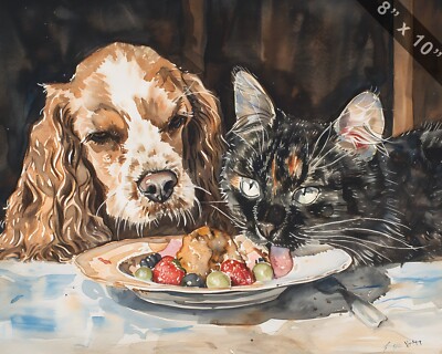 Black Cat Cavalier King Charles Spaniel And Cats Black Cat Sisters