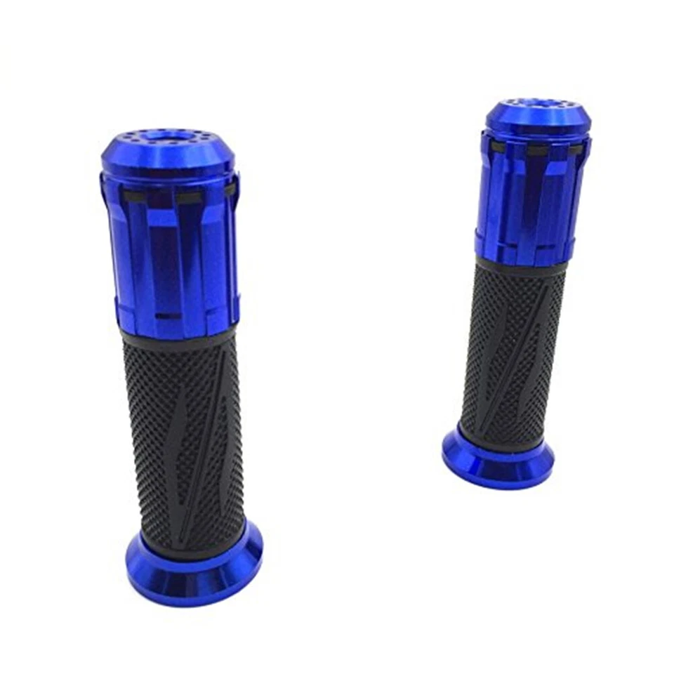 Empuñadura de barra de goma CNC "s" azul 7/8" para Honda CB1000R CB600F Hornat CBR CBF125 Foto 2 de 4