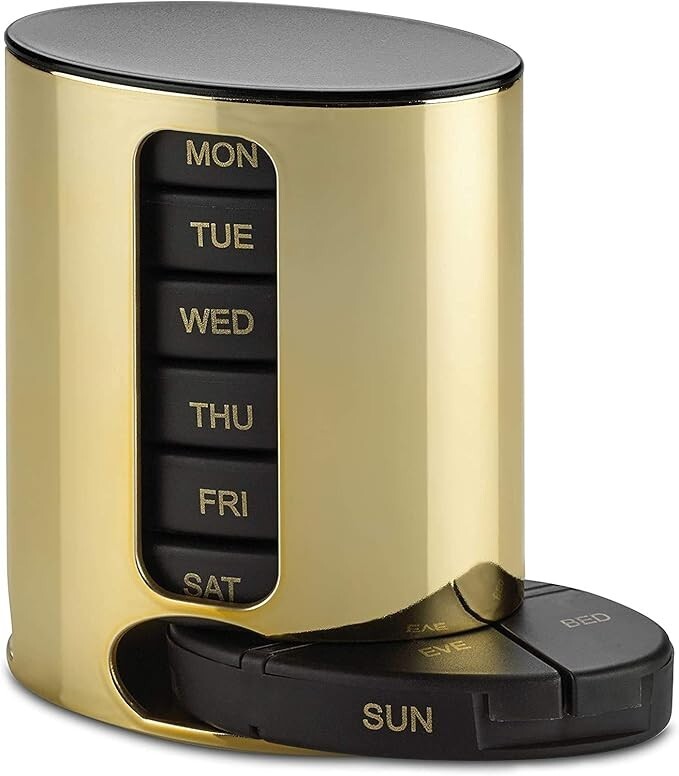MEDca Weekly Pill Organizer 2 Pack 7 Day Medication Storage Box