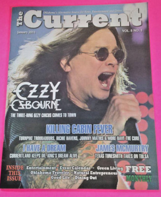 The Current Magazine January 2011 Ozzy Osbourne Johnny Mathis The Band Perry