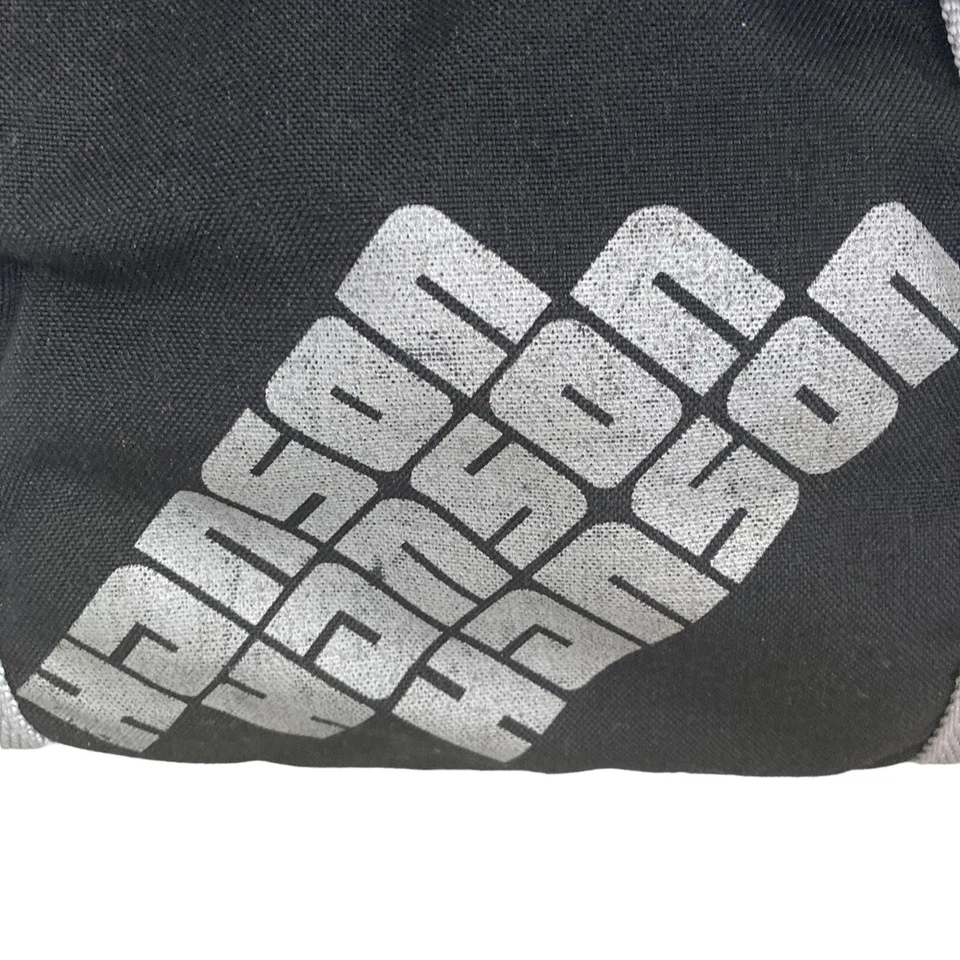 Bolso de Lona Vintage Anthalon Hanson 18x13x9 Negro Gris Correa de Hombro Hermanos Foto 4 de 4