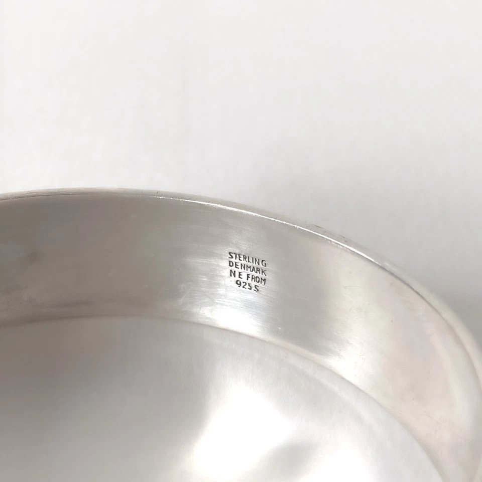 Vintage Silver And Amber Bracelet Signed Nils Erik From - Denmark, 1970s - Image 4 of 4