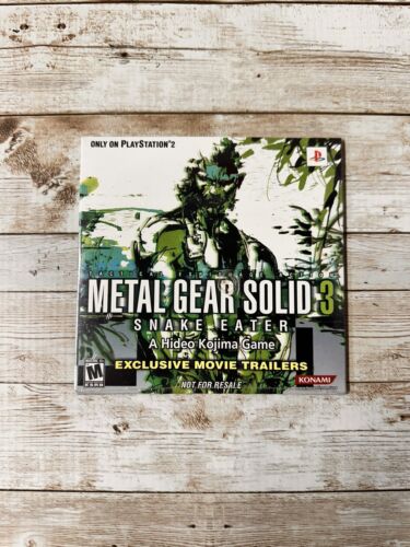Metal Gear Solid 3: Snake Eater - PS2 - Movie Trailer Disc Brand New Sealed - Picture 1 of 3