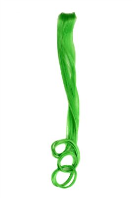 1 Clip Extension Strähne Haarverlängerung wellig Neongrün 63cm YZF-P1C25-TF2605