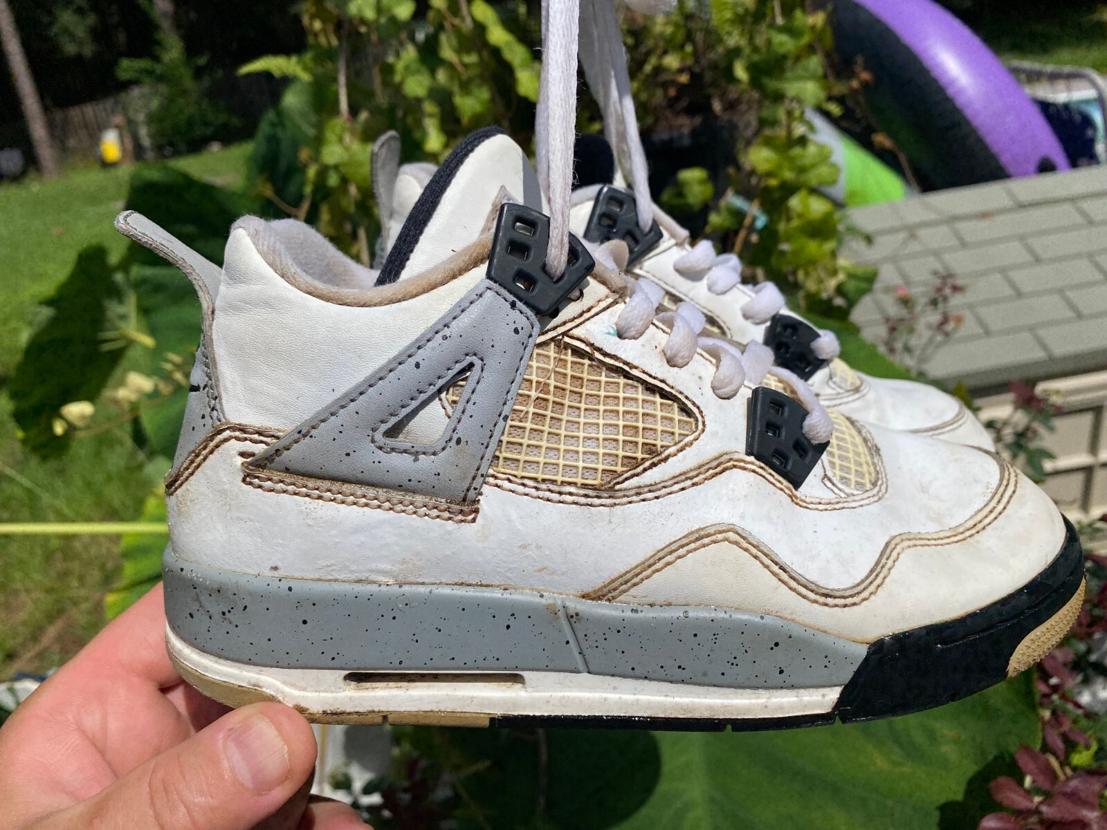 Air Jordan 4 Retro OG White Cement 2016 836016-192 Youth Size 4Y EU36 | eBay