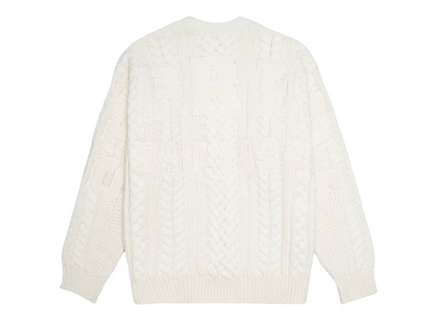 Supreme Applique Cable Knit Sweater Ivory | eBay Supreme Applique Cable Knit Sweater Ivory | eBay