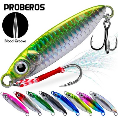 8PCS Metal Micro Jig Butterfly Jig Fishing Lure Bait Jigging Tuna Slow Lures