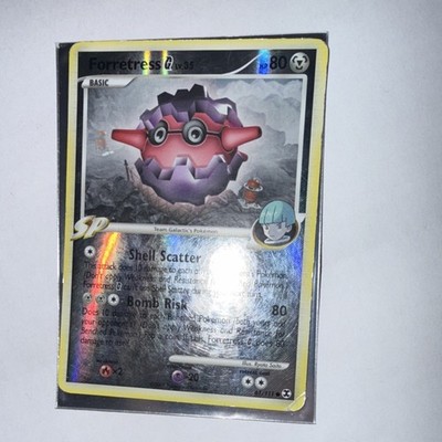 Forretress G 61/111 Rising Rivals Reverse Holo Basic 80HP Common Pokémon TCG
