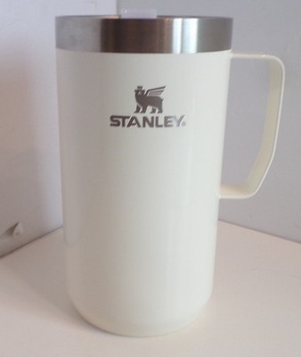 Stanley Stay Hot Camp Mug  18/8 Stainless Steel Insulated Glossy Cream 24oz New